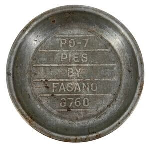 60s Fasano Pie Company Chicago 9” pie pan 1960s vintage